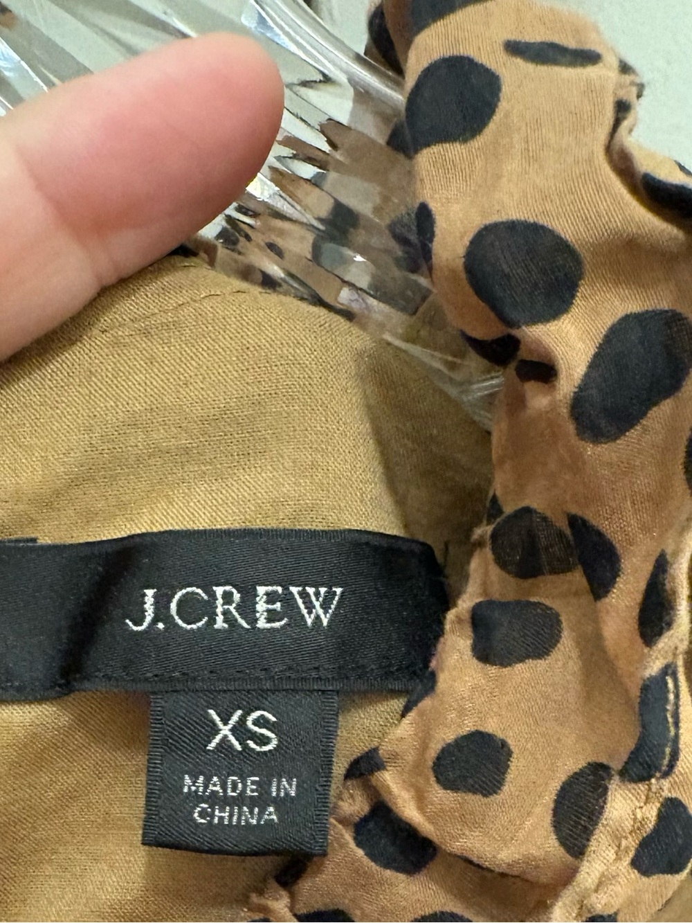 J. Crew Brown Leopard Print Ruffle-Smock Sleeveless Top Women’s Size XS Grunge, - Picture 9 of 12